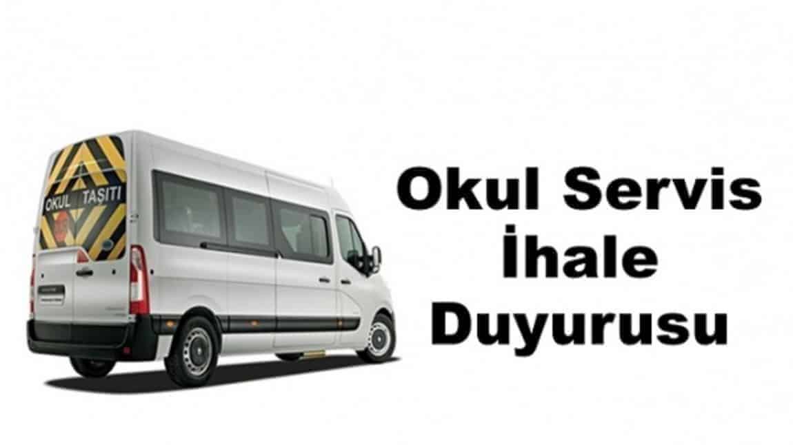2025-2026 EĞİTİM ÖĞRETİM YILI OKUL SERVİS İHALE DUYURUSU.